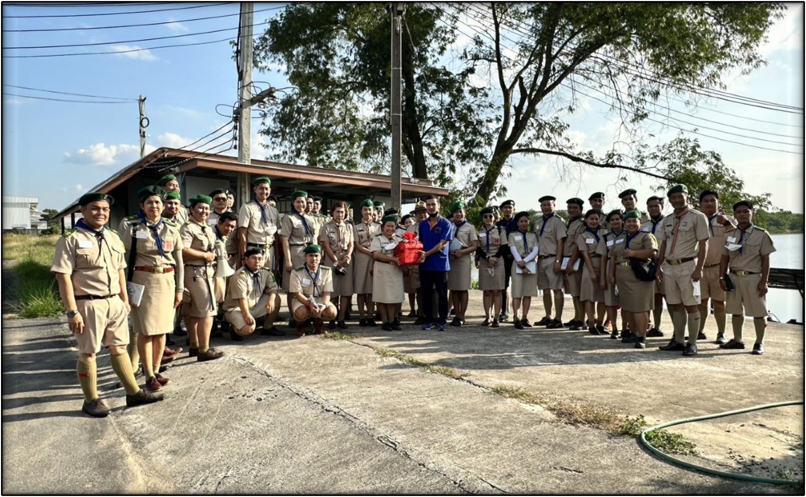 Welcoming Boy/Girl Scout Enhancement Special Committee of the East and Bangkok to a Water Production Tour